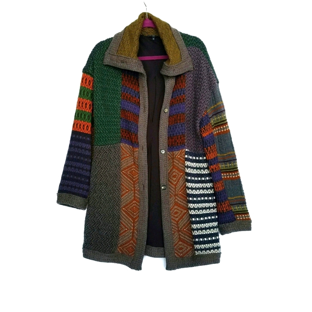 ETRO Designer Patchwork Coat EUC! - Picture 3 of 12